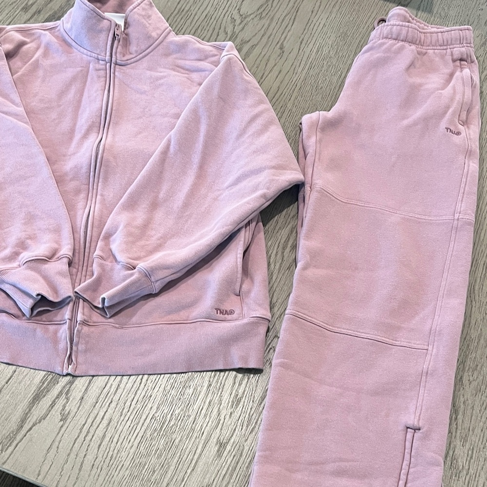 TNA Light Lavender Zip Jacket & Joggers Set
